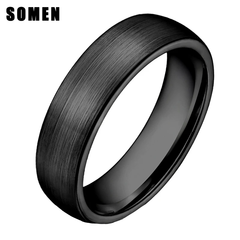 6 мм керамическое кольцо обручальное кольцо матовый плоский удобный подходит для мужчин и женщин модные ювелирные изделия