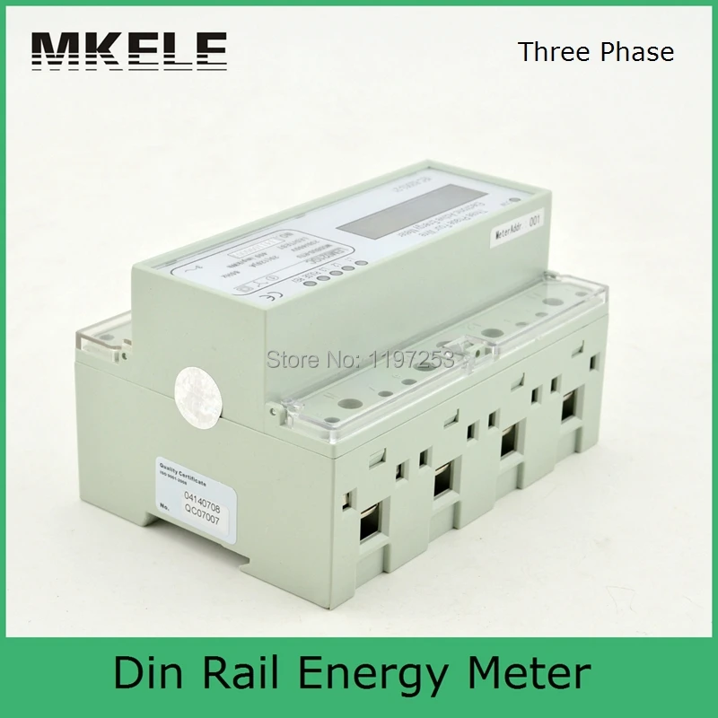 Modbus RTU din-рейку MK-LEM021GC портативный цифровой ЖК-дисплей трехфазный счетчик энергии