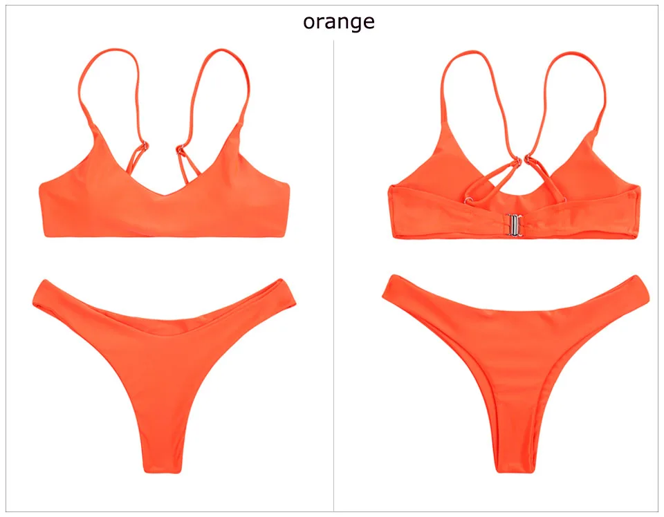 016 orange bikini