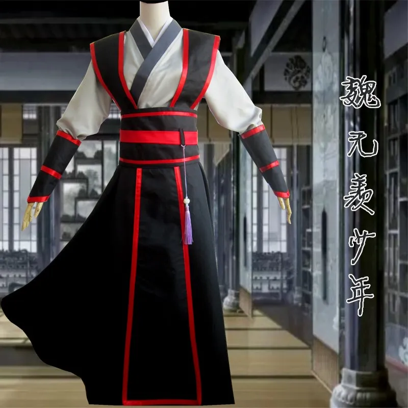 Grandmaster of Demonic Culture Wei Wuxian Young cosplay Costume основатель Diabolism Costume Mo Dao Zu Shi полный комплект