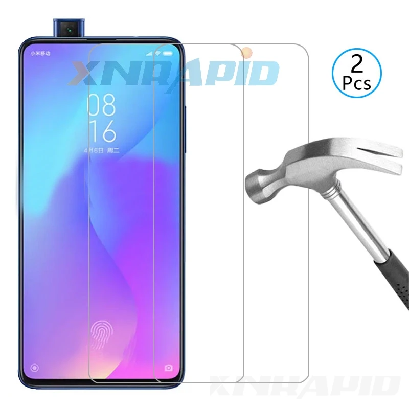 

2PCS glass for xiaomi Redmi k20 pro tempered glass screen protector for xiaomi mi 9Tpro light phone film