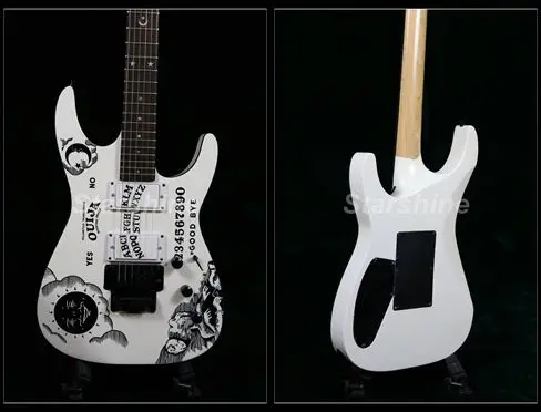 

Starshine Electric Guitar YL-MM Floyd Rose Bridge Water Transfer White Pickups