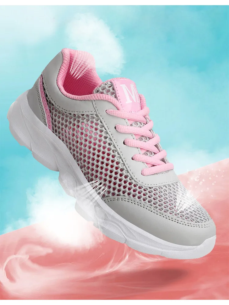 QJ 916-2019 Breathable Women Summer Shoes Mesh Woman Sneakers-2