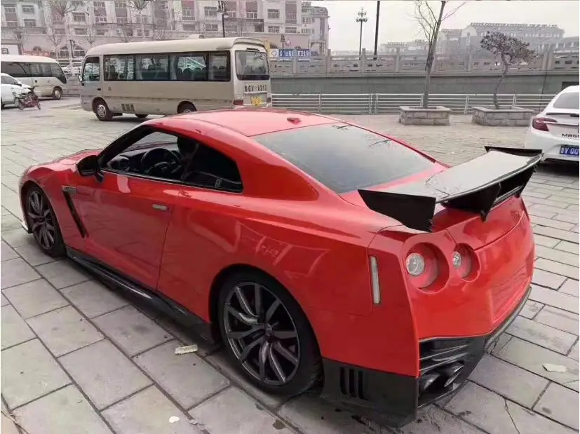 Nisimo GT-R АРК из углеродного волокна заднее крыло багажника выступ Спойлеры для NISSAN GT-R GTR R35 2012 2013