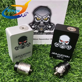 

Armageddon Squonker BF Mod Box Kit Apocalypse bottom oil box set 18650 battery 6ml capacity kit with 510 Thread Apocalypse RDA