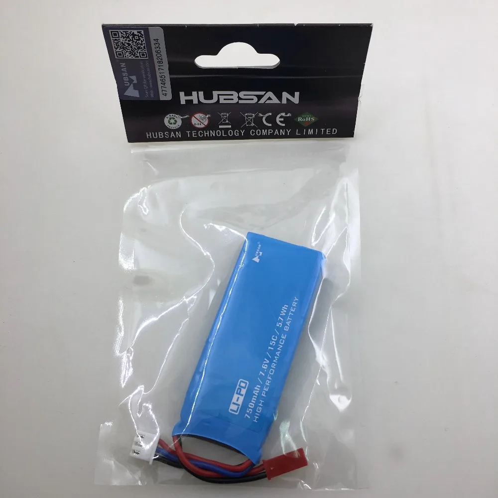 Оригинальный Hubsan H216A X4 RC Quadcopter запасные части 7 6 В 750 мАч 15C аккумулятор для