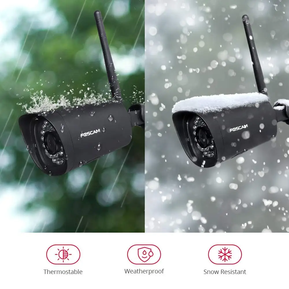 Wifi ao ar Câmera de Segurança Ip66 à Prova ip com 65ft Foscam Livre Dwaterproof Água Visão Noturna g2 1080 p 2mp 5 ar livre ip66 à prova dwaterproof água