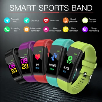 

B05 Smart Wristband Blood Pressure Heart Rate Monitor Sport Smart Bracelet Message Reminder Smartband For PK Xiaomi Mi Band 3 2
