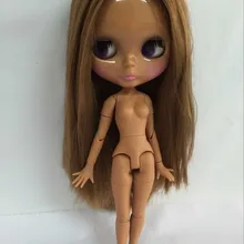 Цельная кукла без одежды blyth Кукла Черная кожа фабрика кукла подходит для DIY Изменить игрушка BJD для девочек