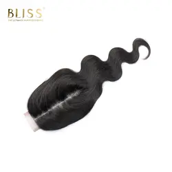 Bliss волос Средняя часть 2*6 синтетическое закрытие шнурка волос 100% Remy натуральные волосы средства ухода за кожей волна синтетическое
