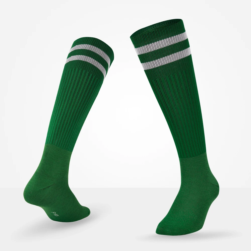 Brothock/Детские футбольные носки для взрослых, мужские носки, тонкие носки, Нескользящие тренировочные носки, летние гольфы, высокие носки - Цвет: Green