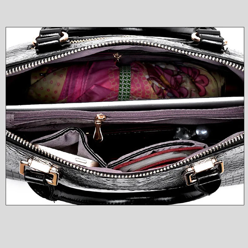 Новое поступление, женская сумка, Аллигатор, женская сумка, модная женская сумка на плечо, брендовая Большая вместительная сумка-мессенджер, женские сумки
