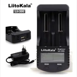 Liitokala lii300 ЖК-дисплей Зарядное устройство для 3.7 В 18650 26650 16340 цилиндрическая литий Батареи, такой как 1.2 В AA AAA NiMH заряда батареи