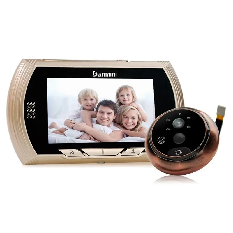 

DANMINI 4.3 Inch 2MP 150 Degree WIFI Doorbell Motion Detection Video Door Phone Peephole Viewer