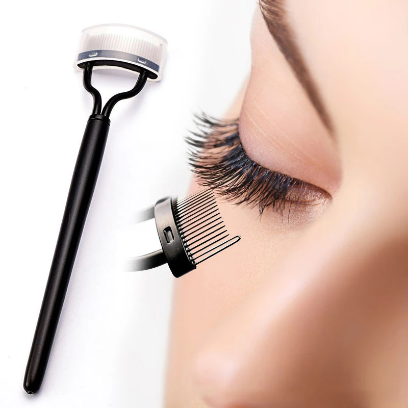 3 pcs الفولاذ المقاوم للصدأ الرموش مشط بكرة الجمال العين جلدة أداة أساسية الماسكارا دليل النساء العين مستحضرات التجميل الجمال أداة مفيدة