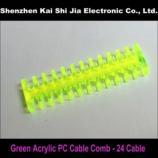 Новый зеленый акриловый Поликарбонат расчески для кабелей 3 мм 24|pc cable|cable for pccable pc