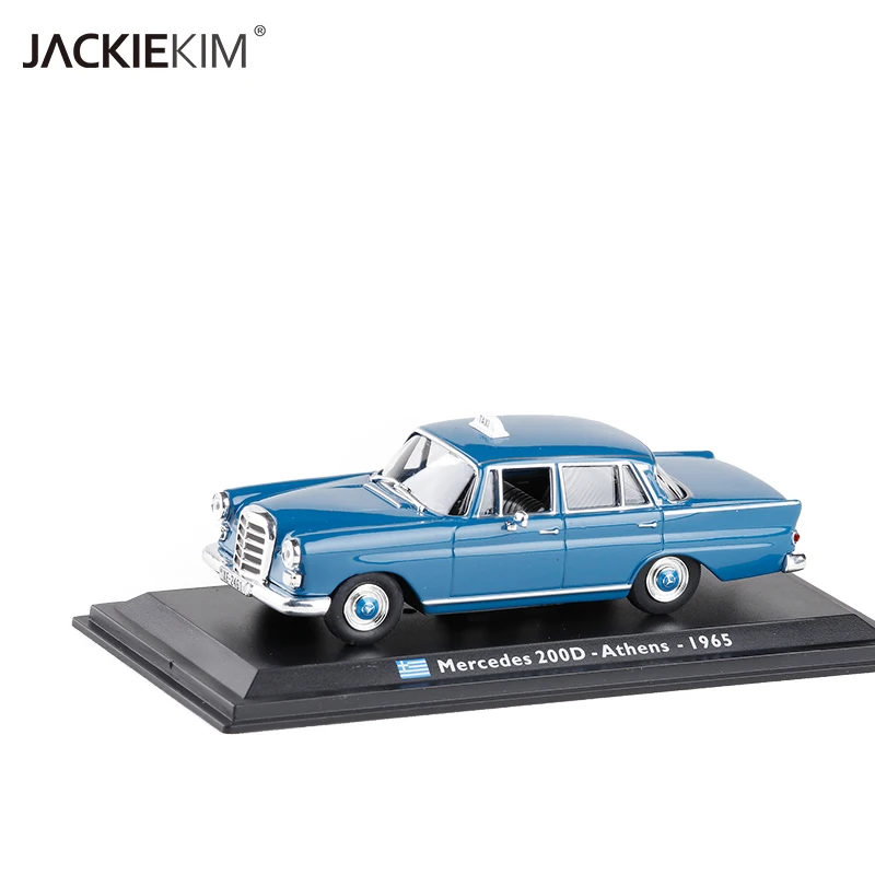 

1/43 200D 1965 Athens Greece Taxi Simulation Car Model Alloy Car Model Toy for Gift