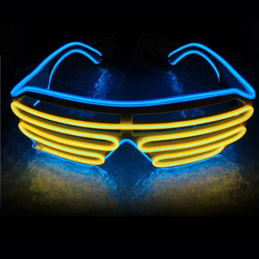 9 цветов Новинка Светодиодный очки мигающие Оски с подсветкой сверкающий светящийся очки Ночной подарок на день рождения бар светящийся свет - Цвет: 2