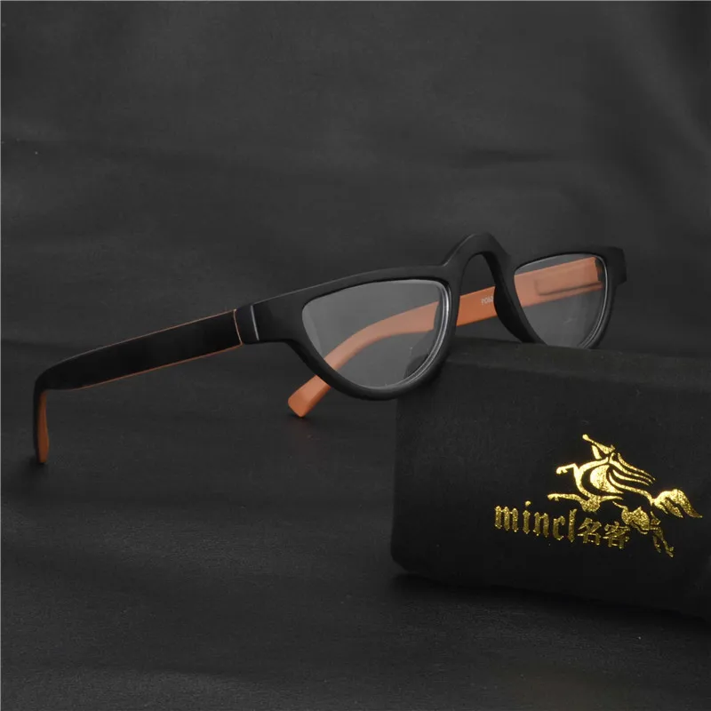 

MINCL/2018 Half Rim Frames and crystal clear Women Reading Glasses High Quality Readers With Case Fashion Design for Ladies LXL