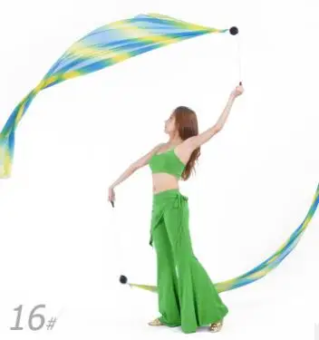 200*70 см шифоновая вуаль танец живота POI стример аксессуар(не включена цепочка мяч) Разные цвета - Цвет: 16