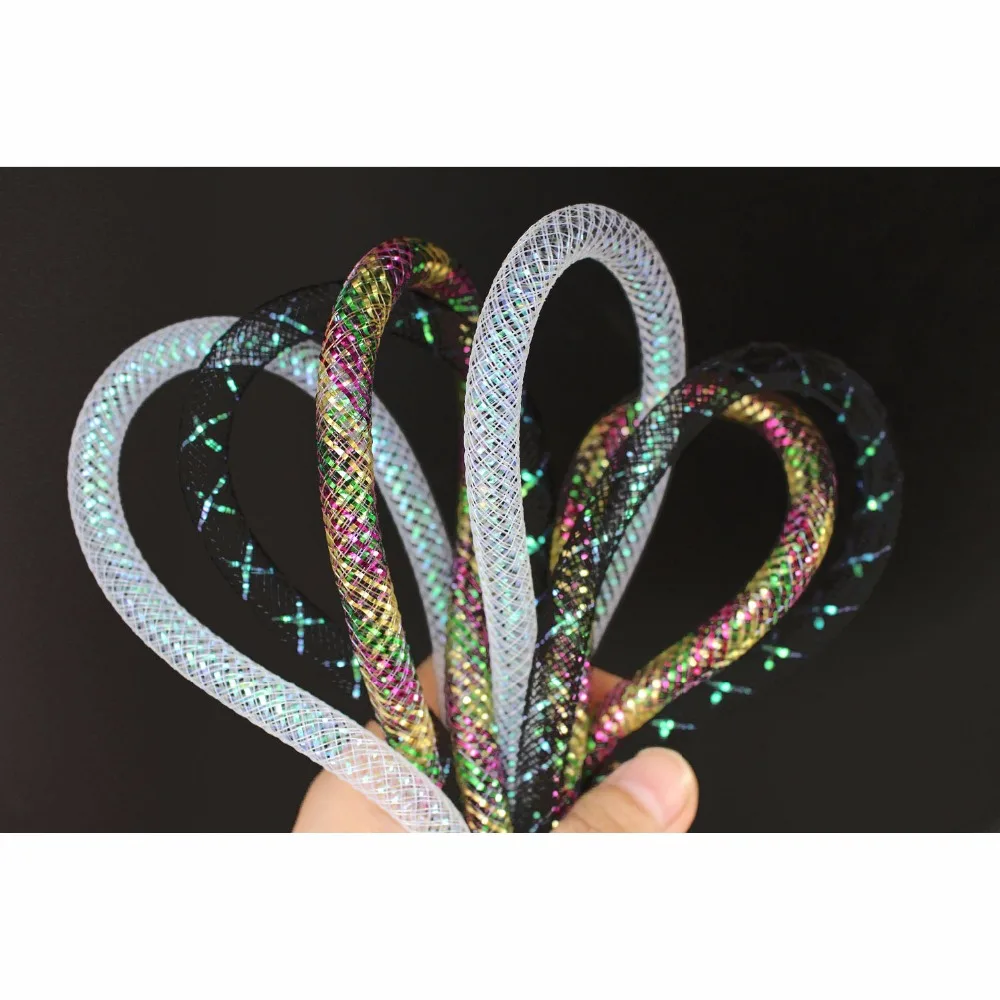 6m Green Red Silicone Tube 1mmX2mm Soft Flexible Hollow tube Fly Tubing Fly Tying Tubes Materials Fly Fishing