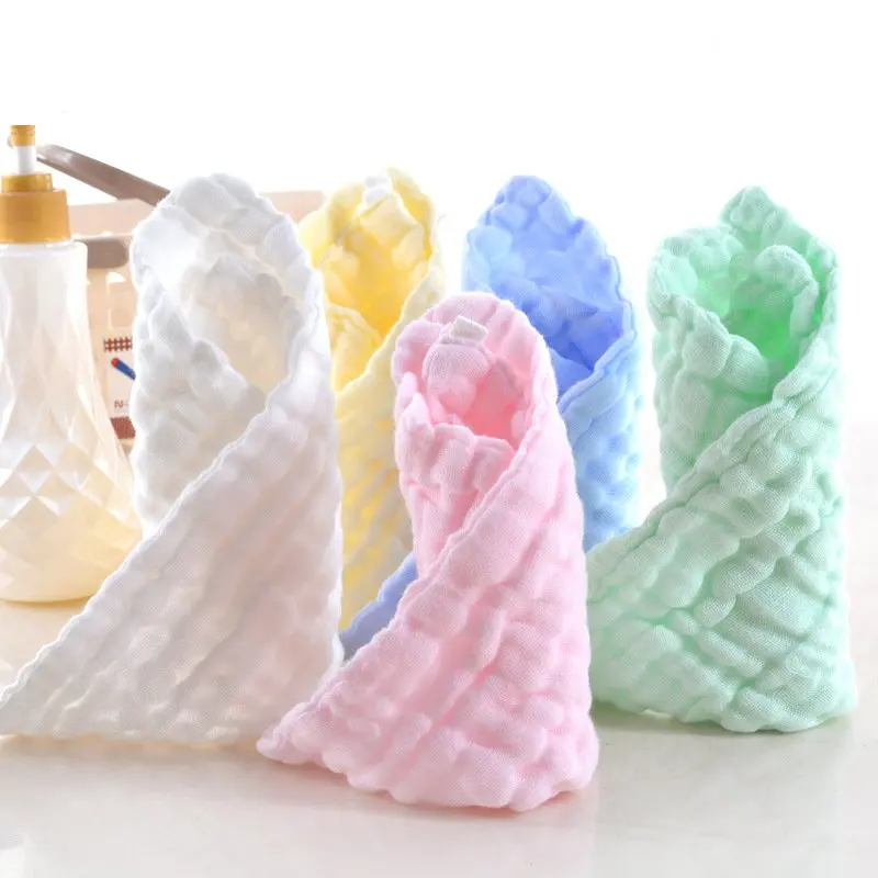 Cotton Baby Handkerchief Square Towel Wipe Cloth Appease Newborn Towels Gauze Cotton Baby Face Towel Baby Stuff Supplies 30*30cm
