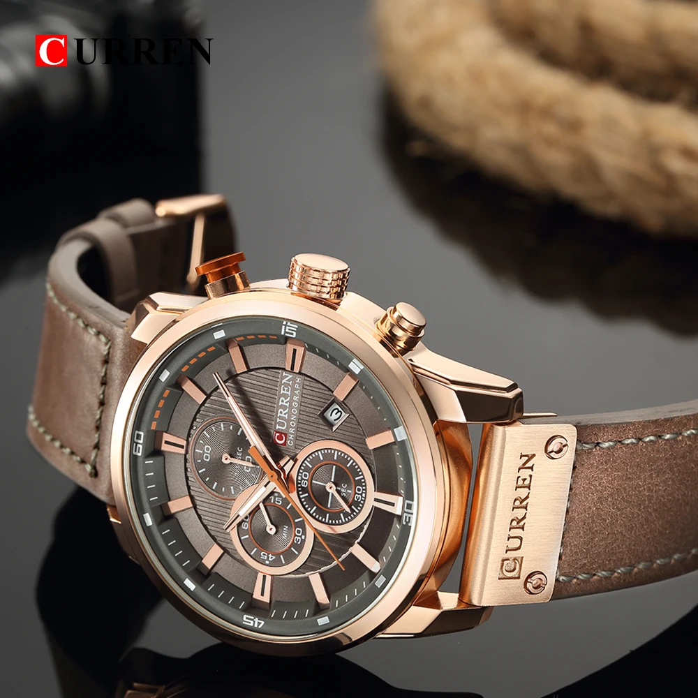 ⌚️ CURREN New Watches Men Luxury Brand CURREN Chronograph Men Sport