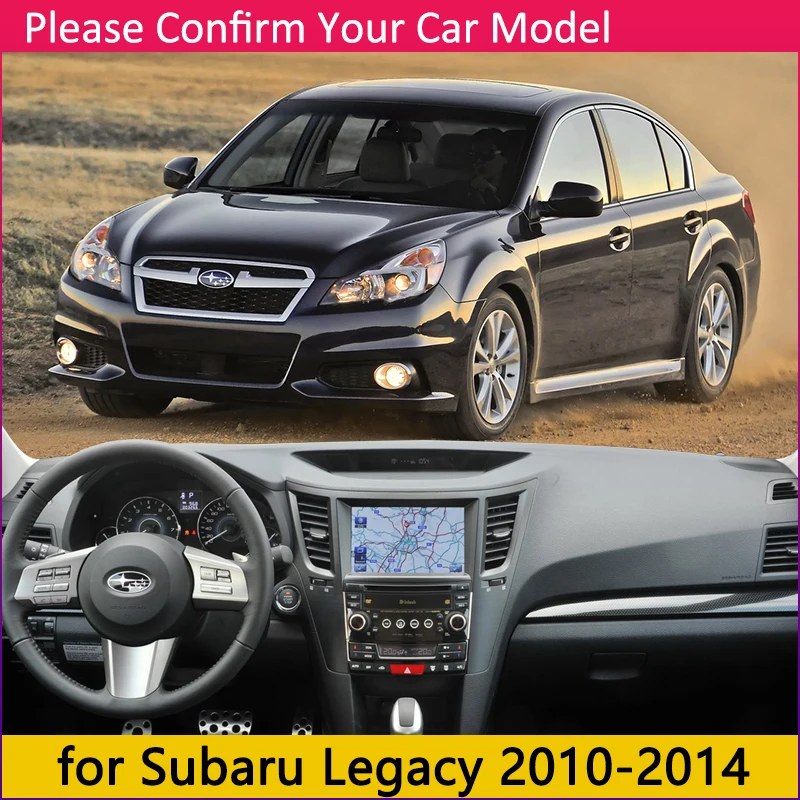 Для Subaru Legacy 2010 2011 2012 2013 анти-скольжения мат приборной панели ковровые покрытия Зонт приборной аксессуары с покрытием WRX ИППП B4