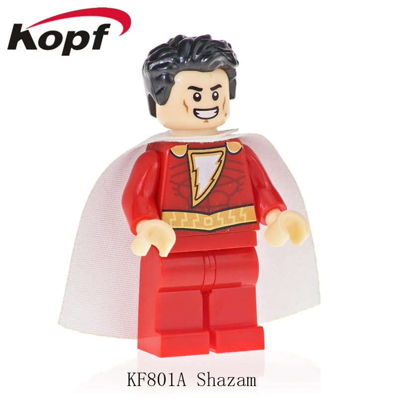 

Super Heroes Movie Figures Shazam Mr Miracle Midnite Donna Troy Bricks Building Blocks Action For Children Toys Gift KF801A