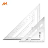Herramienta de diseño cuadrado de velocidad de 7/12 pulgadas, regla triangular de aluminio, herramienta de medición de encuadre de carpintero ► Foto 1/6