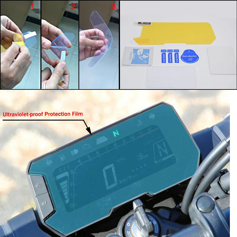 

2018 CB150R CB300R Motorcycle Blu-ray Cluster Screen Scratch Protection Film Speedometer Cover Guard For Honda 2018 CB150R CB300