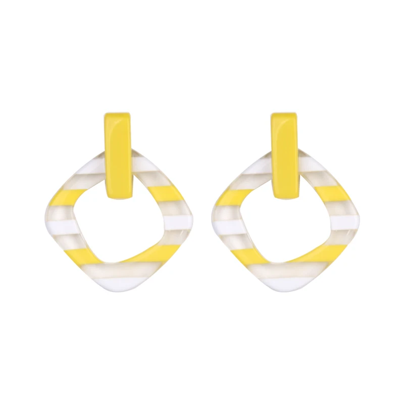 GuanLong Vintage Long Dangling Acrylic Earrings for Women Big Geometric Resin Drop Earring for Girls Fashion Jewelry Brincos  (1)
