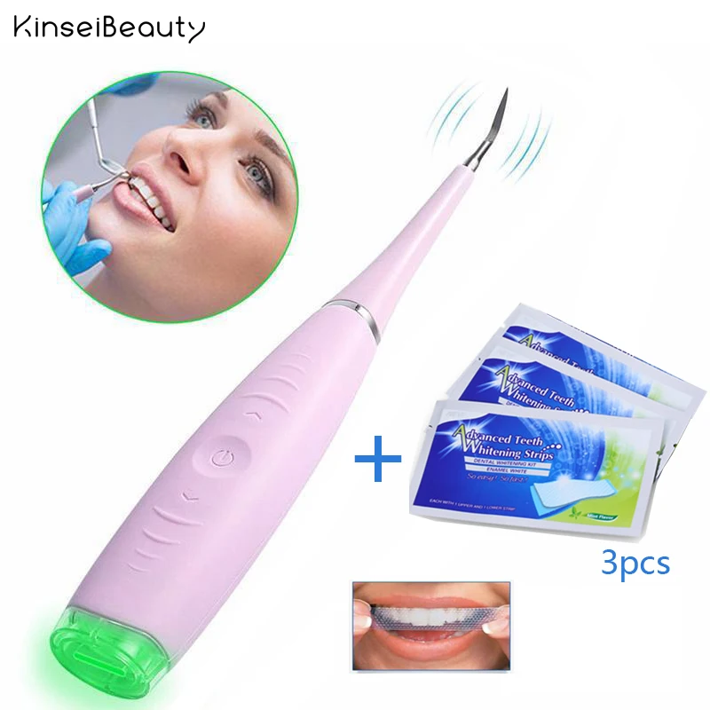 Portable Electric Sonic Dental Calculus Teeth Stains Remover Tartar