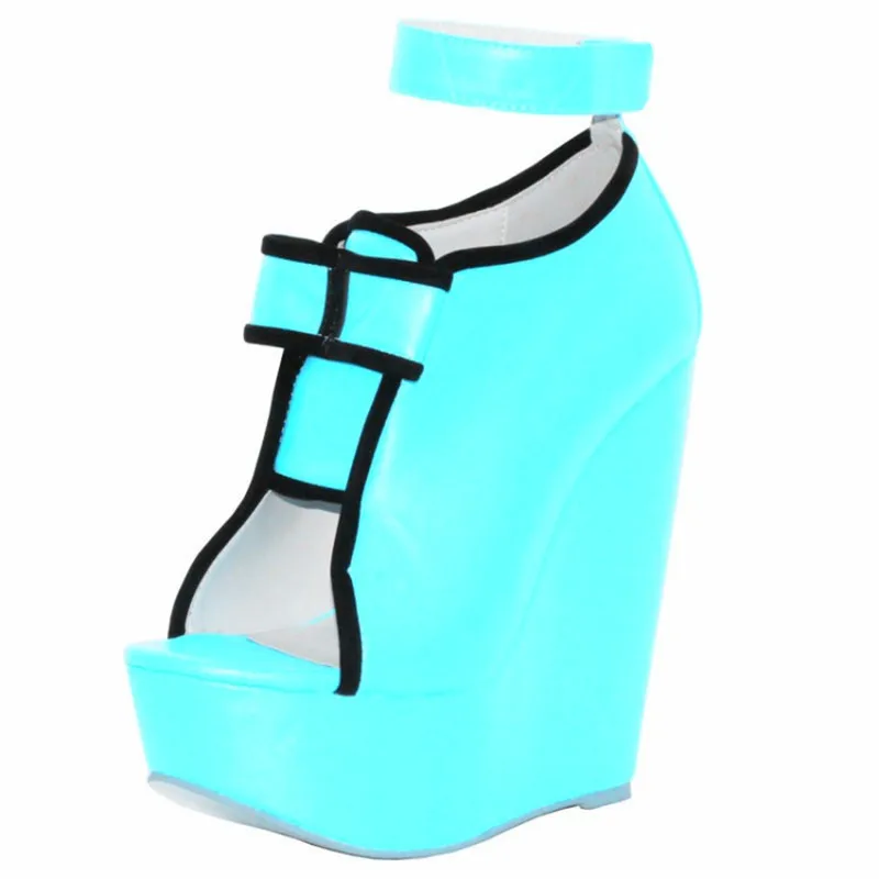 Themost Водонепроницаемый на платформе Высокий каблук Сандалии. wedges.2 цвета выбор.
