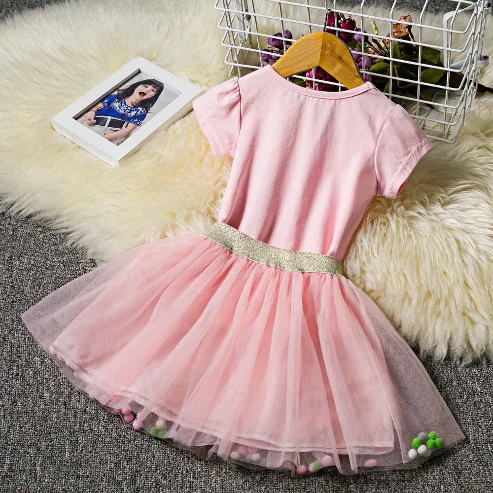 Новое летнее платье с цветочным рисунком для маленьких девочек Детская праздничная одежда платья принцессы платье для девочек на свадьбу, одежда для детей от 1 до 5 лет летнее платье