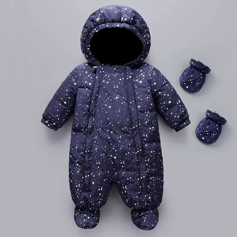 

0-2 Years Infant Baby Winter Coat Snowsuit Duck Down Jumpsuit Bodysuit Suit Toddler Boy Girls Clothes Winter Kids Romper 1820