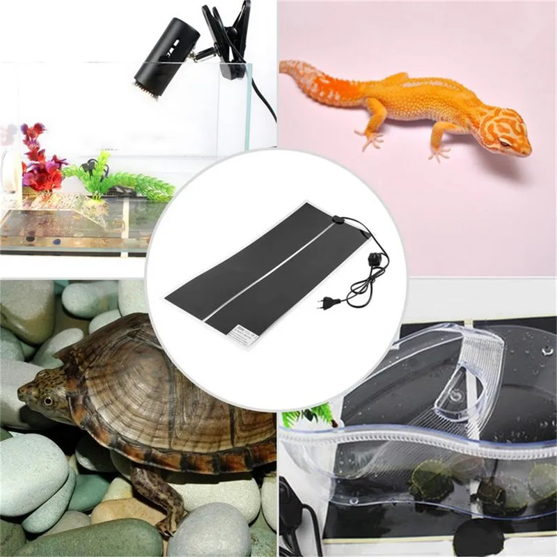 

35W Pet Rapid Heating Sheet Reptile Crawler Temperature Heating Pad Brooder Warmer Mat Pet Temperature Controller EU 65x28 cm