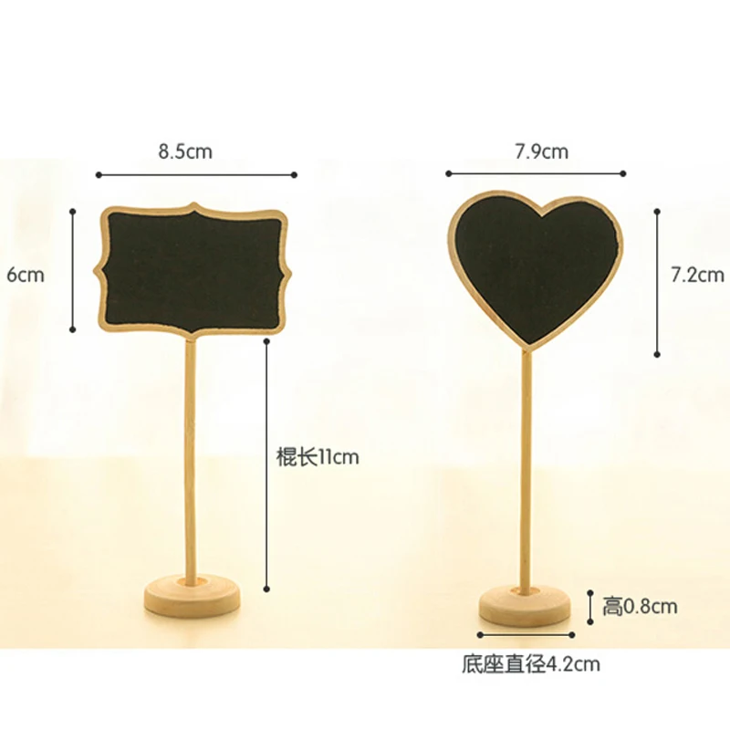 Мини 10 шт./лот цена доска W/стенд вывески направления дерево сообщение доска Модная креативная рабочая доска