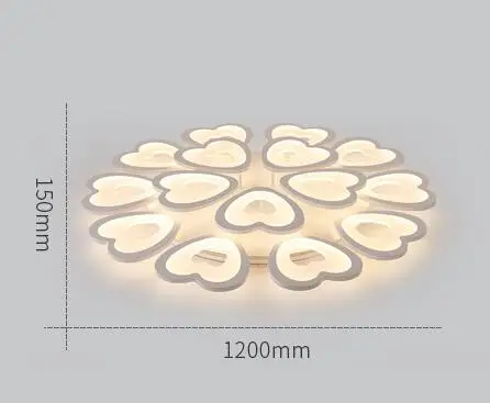 Современные светильники для гостиной круглый простой потолочный светильник спальня теплый и романтический свет креативный Ресторан кабинет освещение - Цвет корпуса: 15Heads  168W