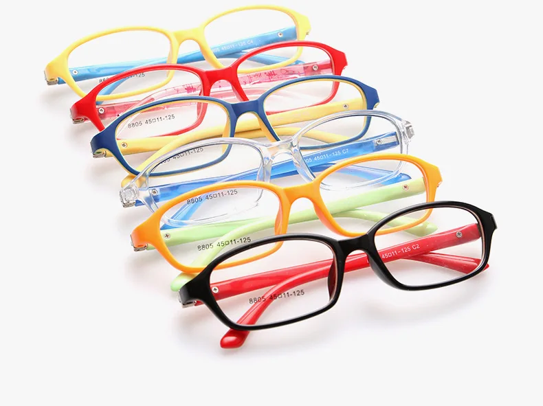 Для детей от 3 до 8 лет, милая оптическая прозрачная оправа, очки, 10 цветов, стильная оправа для девочек и мальчиков, оправа для детских очков, 8805 Oculos Acetato