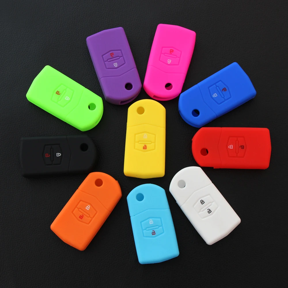

Flip Folding Remote Key Shell Case for MAZDA 3 5 6 2 Buttons RX-8 MX-5 Car Alarm Housing Keyless Entry Fob Cover