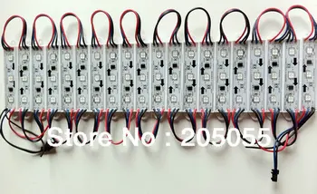 

20pcs/string DC12V WS2811 IC Individually addressable RGB LED module full color pixel waterproof led channel letter advertising