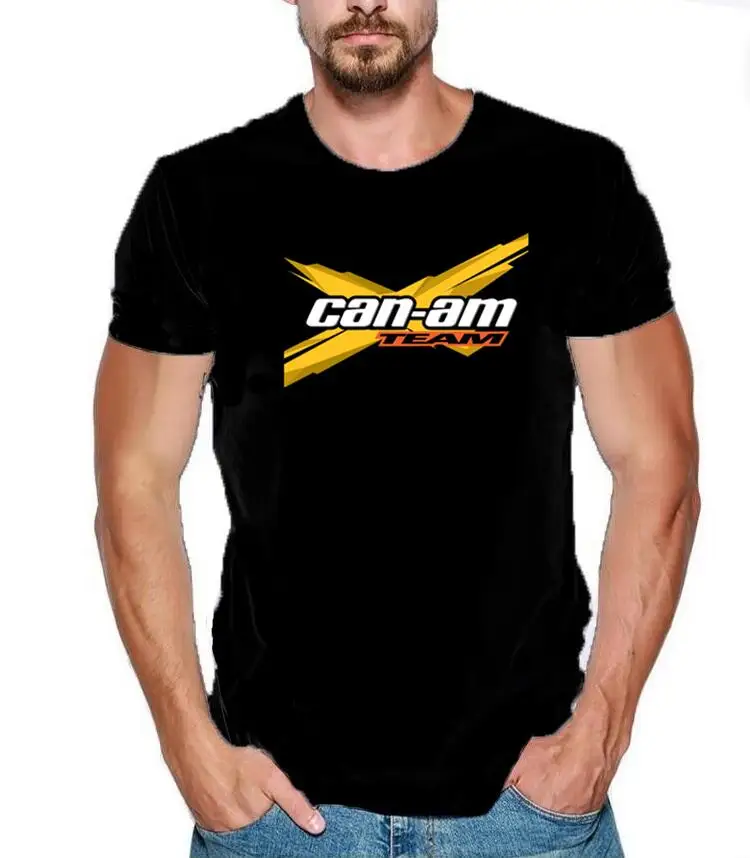 High quality 2018 Men Print TShirt Mens Short NEW Can-Am T-shirt summer short-sleeved KTM shirt CAN-AM BRP cool T-Shirt | Мужская одежда