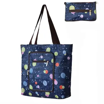 

9 Colors Waterproof Oxford Shopping Bag Women Reusable Tote Foldable Shopper Fashion Travel Organizer Shoulder Bags