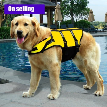 

PetSafe Fido Float Dog Refective Vest for Safety Pet Clothes Yellow Life Jacket for Summer clothing Puppy Dog Car Pet Supplies