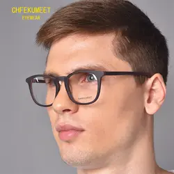 CHFEKUMEET очки кадр Для мужчин рецепт очки Для женщин Близорукость оправы Сверхлегкий безвинтовое очки кадры