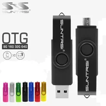 suntrsi pen drive 32gb 16gb Smart Phone USB Flash Drive pendrive 8gb 64gb OTG external storage micro usb memory stick