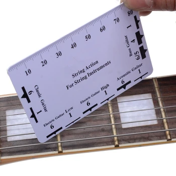 

Guitar Bass String Pitch Ruler Gauge String Action Measuring Guitar Luthier Tool
