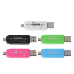 1 шт. Универсальный USB 2,0 концентратор Micro USB TF/устройство для чтения Micro-SD карт OTG адаптер Комплект высокоскоростной