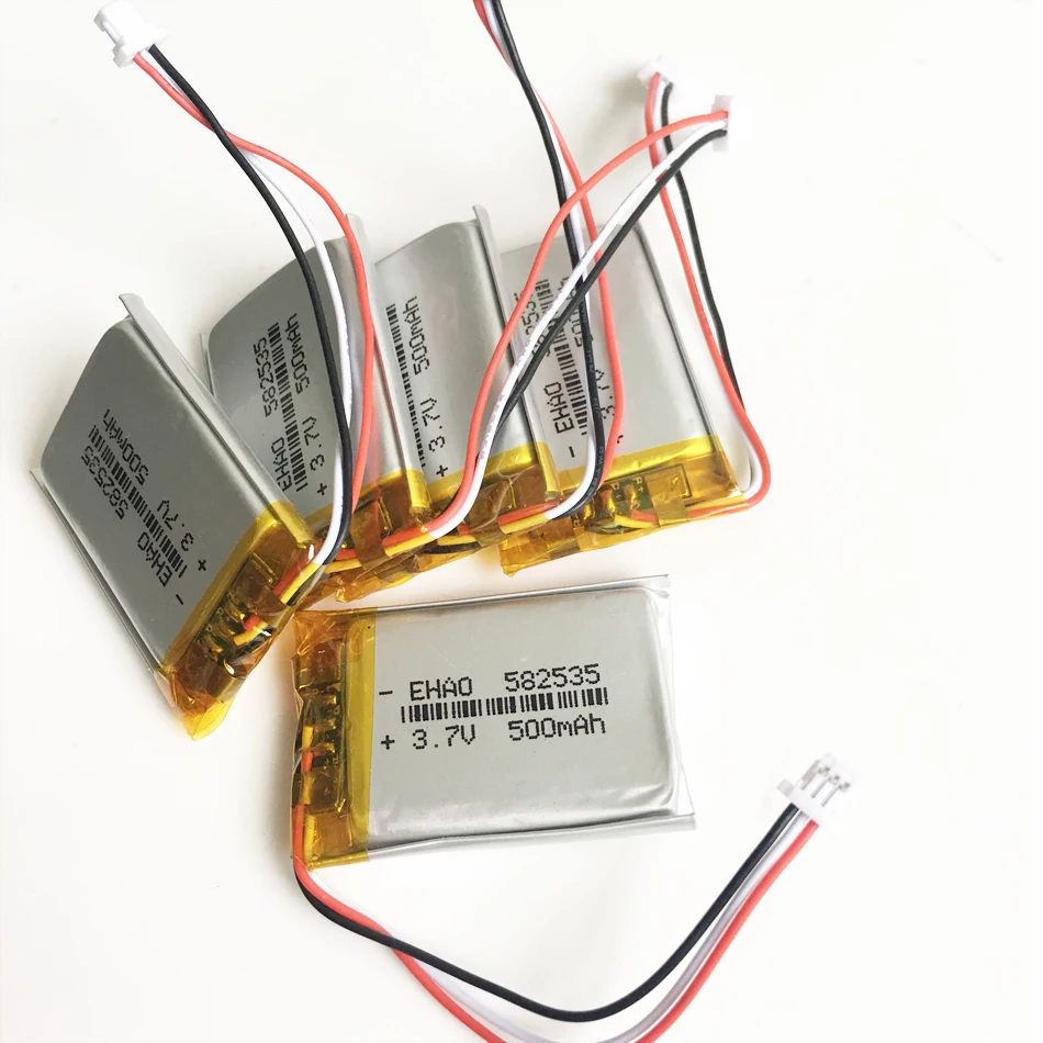 充電式リチウムポリマーlipoバッテリー,3.7v,500mah,jst 1.0mm,3ピンコネクタ582535,mp3用,gps,bluetooth,カメラ,時計 - AliExpress 家電製品 充電式リチウムポリマーlipoバッテリー,3.7v,500mah,jst 1.0mm,3ピンコネクタ582535,mp3用,gps,bluetooth,カメラ,時計 - AliExpress 家電製品